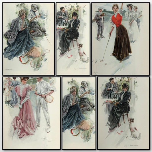 Harrison Fisher from Scribner's 42 1907 - 6 images | A snapshot of the images