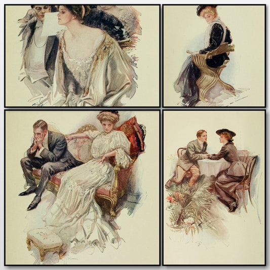 The Husbands of Edith 1908 - Harrison Fisher - 4 images | A snapshot of the images