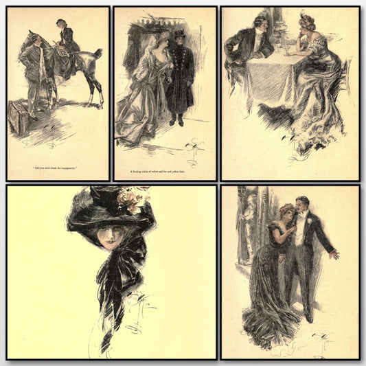 The One Way Out, 1906 - Harrison Fisher - 5 images | A snapshot of the images