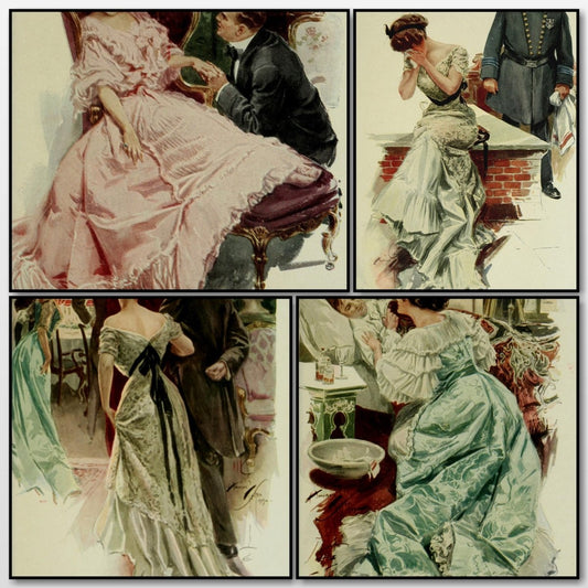 When a Man Marries 1909 - Harrison Fisher - 4 images | A snapshot of the images