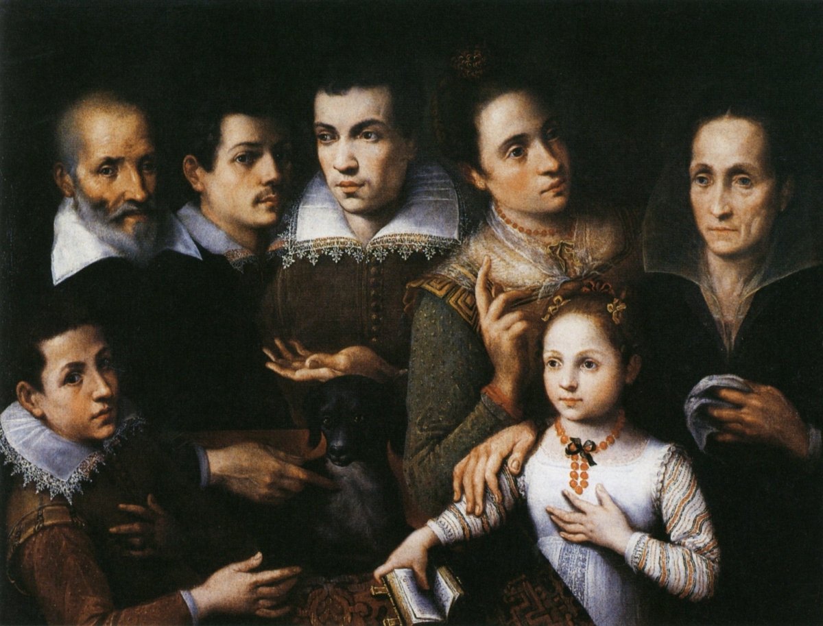 Lavinia Fontana - Family Portrait End of 16th century | Dimensions 4184 x 3184 pixels