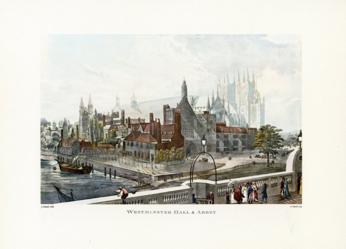 John Gendall (1790-1865) - Westminster Hall & Abbey | Dimensions 5280 x 3800 pixels
