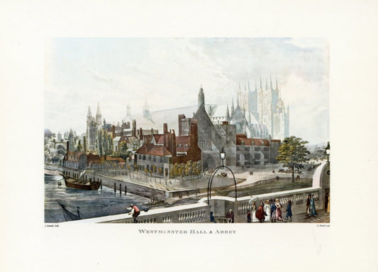 John Gendall (1790-1865) - Westminster Hall & Abbey | Dimensions 5280 x 3800 pixels