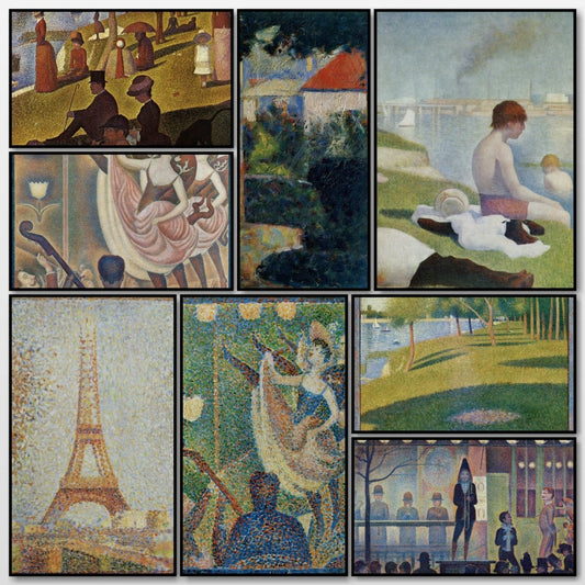 Georges Seurat Public Domain Images to Download | A snapshot of some of the images