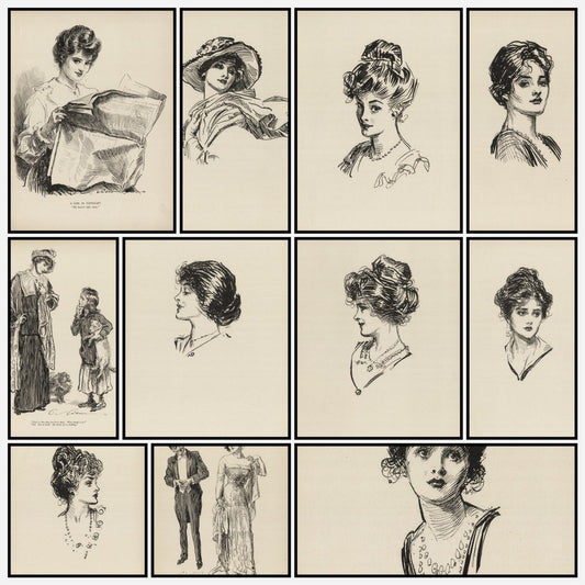 Gibson New Cartoons 1916 - Charles Dana Gibson - 11 images | A snapshot of the images