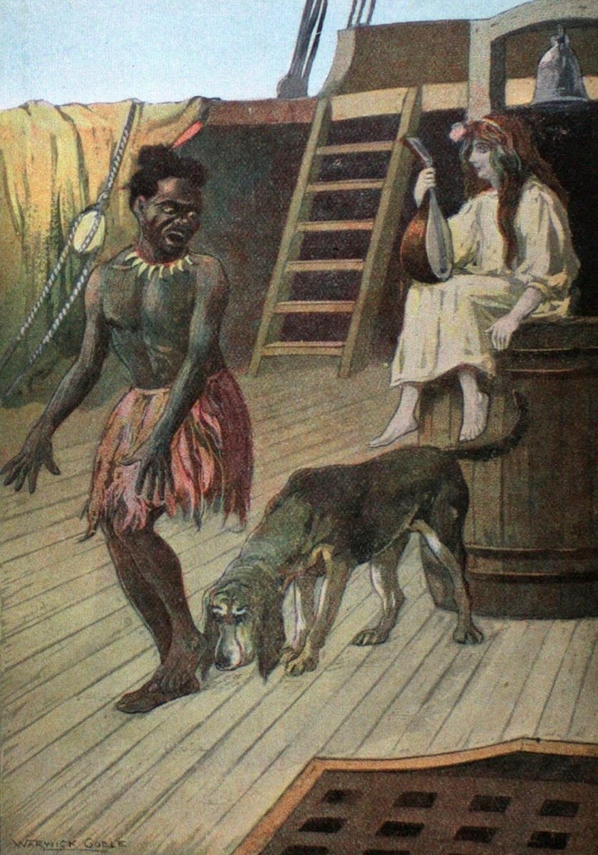 The Captives of the Kaid, 1906 - Warwick Goble - 3 images | Dimensions 2520 x 3600 pixels
