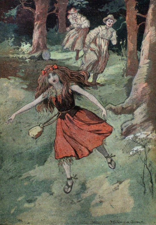 The Captives of the Kaid, 1906 - Warwick Goble - 3 images | Dimensions 2534 x 3654 pixels