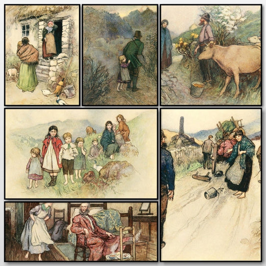 Irish Ways 1909 - Warwick Goble - 14 images | A snapshot of some of the images