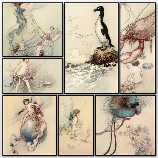 The Water-Babies, 1909 - Warwick Goble - 32 images | A snapshot of some of the images