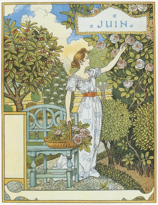 Eugène Grasset (1841-1917) - Juin from Les Mois (late 1900s) | Dimensions 4944 x 6414 pixels