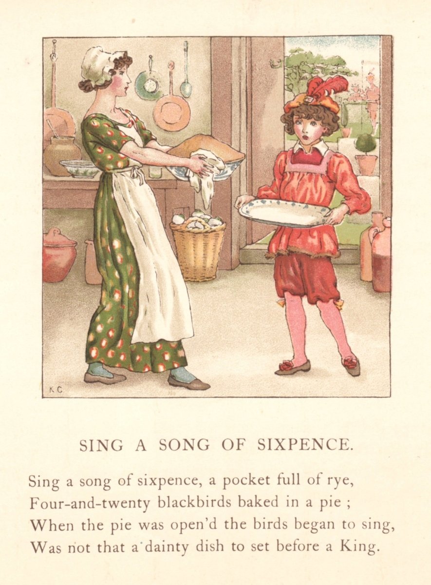 An April's Baby's Book of Tunes, 1900 - Kate Greenaway | Dimensions 2700 x 3660 pixels
