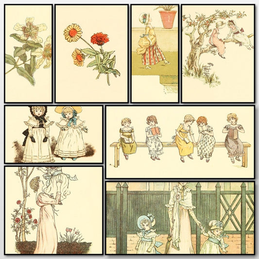 Marigold Garden 1900 - Kate Greenaway - 66 images | A snapshot of some of the images