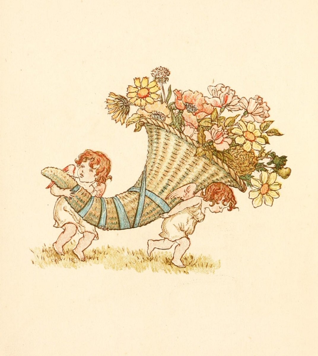 The Language of Flowers, 1884 - Kate Greenaway - 54 images | Dimensions 1776 x 1998 pixels
