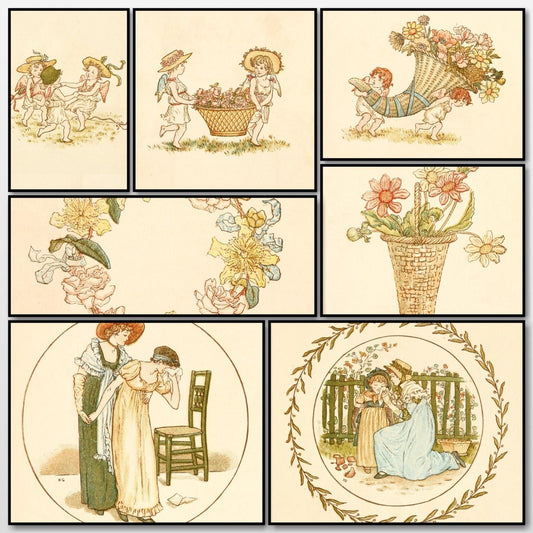The Language of Flowers, 1884 - Kate Greenaway - 54 images | A snapshot of some of the images