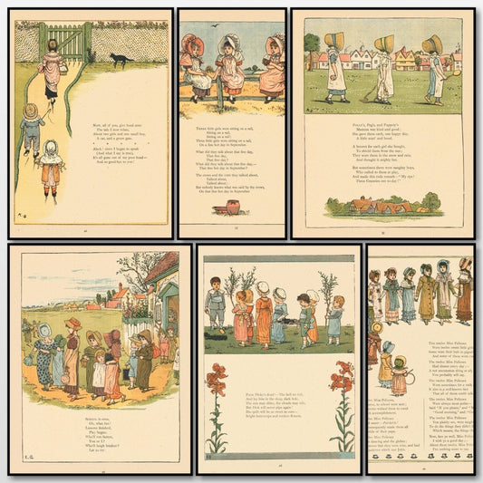 Under the Window 1879 - Kate Greenaway - 60 images | A snapshot of some of the images
