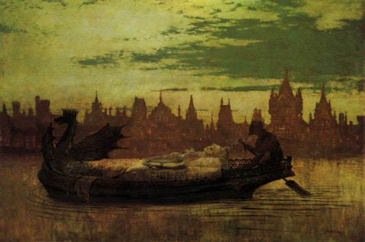 John Atkinson Grimshaw - Elaine 1877 | Dimensions 5446 x 3612 pixels