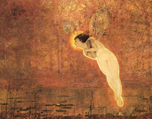 John Atkinson Grimshaw - Iris, Spirit of the Rainbow 1876 | Dimensions 4180 x 3270 pixels