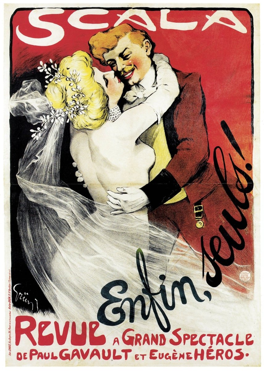 Jules-Alexandre Grün (1868-1934) - Enfin Seuls | Dimensions 4725 x 6624 pixels