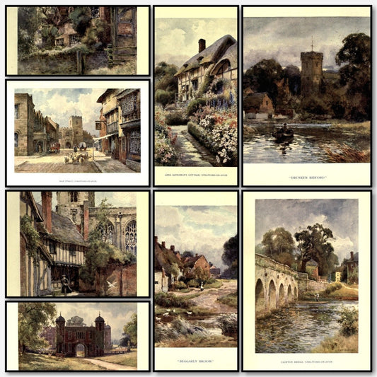 Shakespeare-land 1910 - Ernest Haslehust - 12 images | A snapshot of some of the images