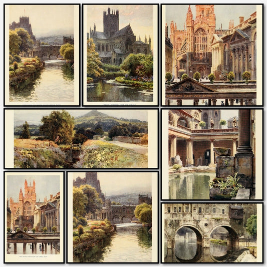 Bath & Wells 1914 - Ernest Haslehust - 12 images | A snapshot of some of the images