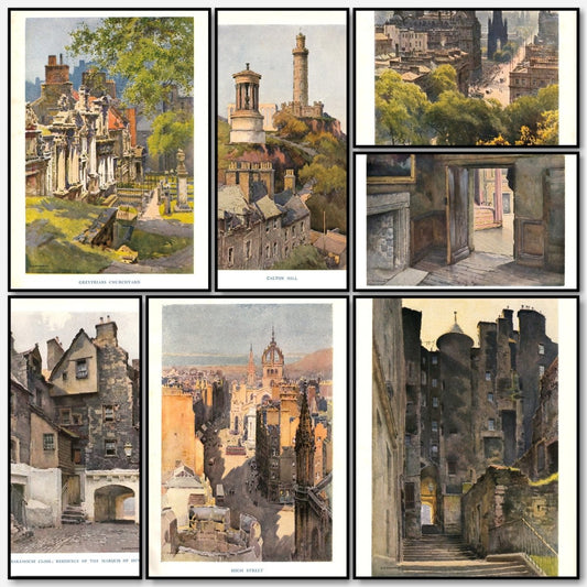 Edinburgh 1922 - Ernest Haslehust - 12 images | A snapshot of some of the images