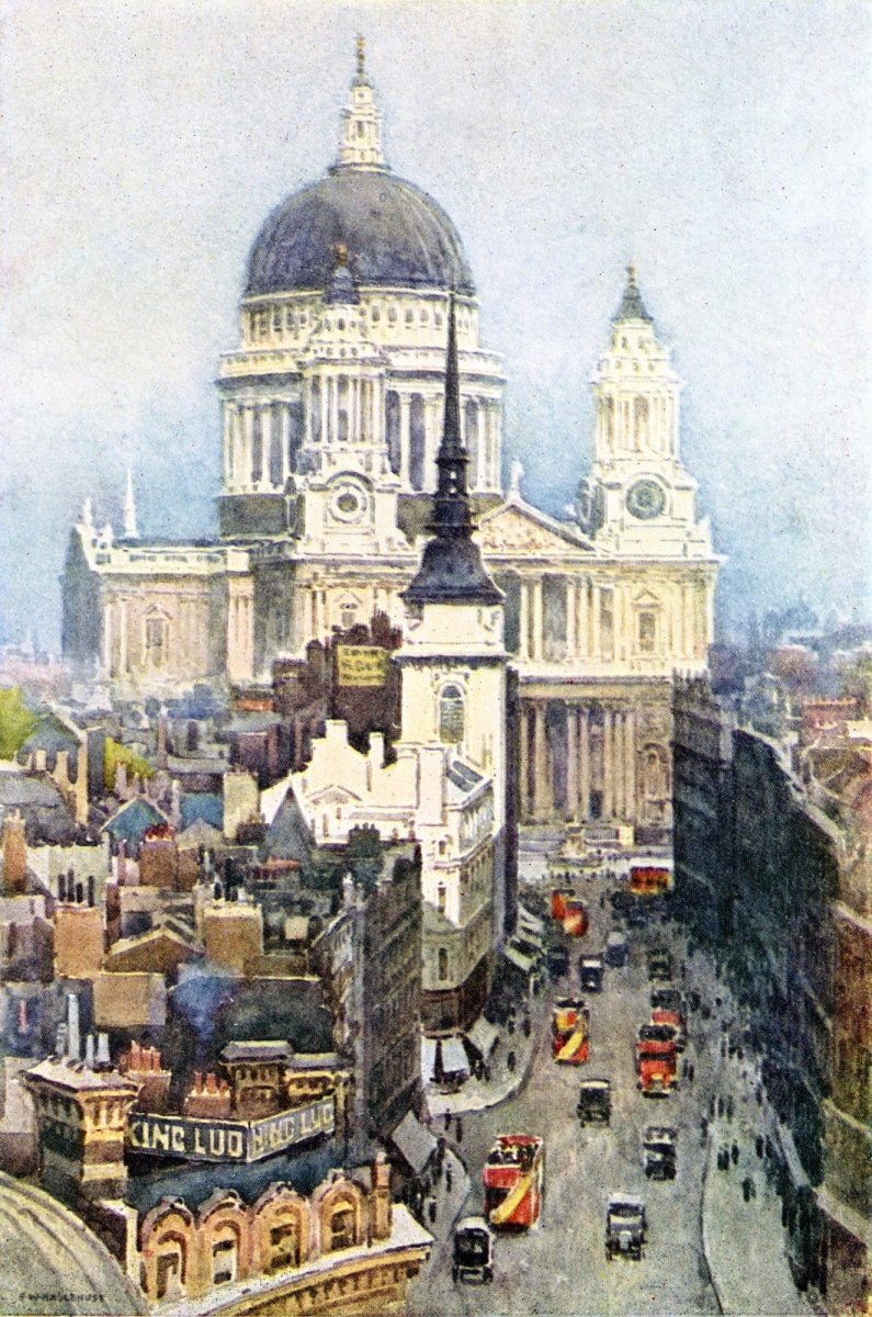 The Heart of London 1924 - Ernest Haslehust - 12 images | Dimensions 2579 x 3893 pixels