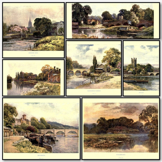 The Thames 1910 - Ernest Haslehust - 12 images | A snapshot of some of the images