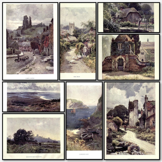 The Heart of Wessex 1910 - Ernest Haslehust - 12 images | A snapshot of some of the images
