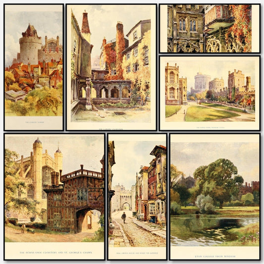 Windsor Castle 1910 - Ernest Haslehust - 12 images | A snapshot of some of the images