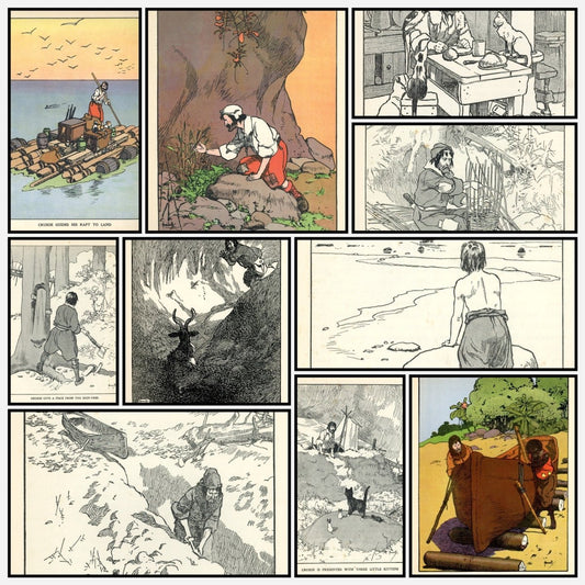Robinson Crusoe 1936 - John Hassall (1868-1948) | A snapshot of some of the images
