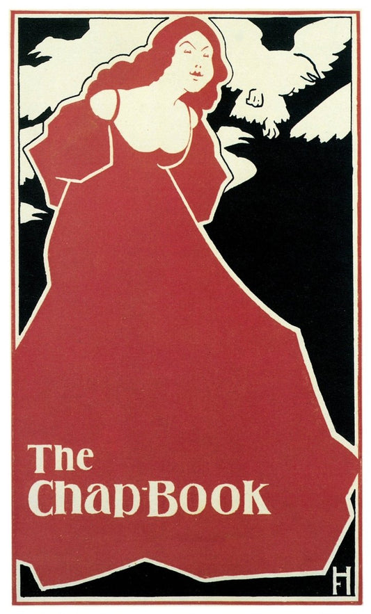 Frank Hazenplug (1873-1931) - The Chap Book, Red Lady 1895 | Dimensions 4725 x 7829 pixels