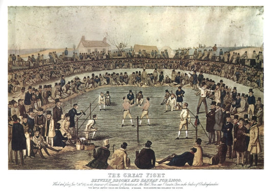 H. Heath - The Great Fight between Broome & Hannan for £1000 | Dimensions 9136 x 6296 pixels