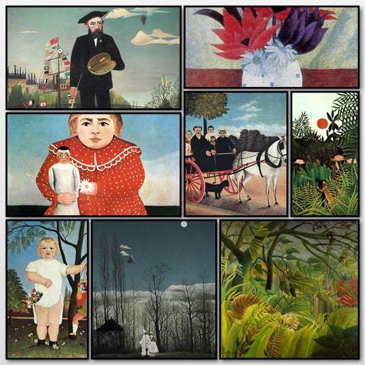 Henri Rousseau Public Domain Images to Download | A snapshot of some of the images