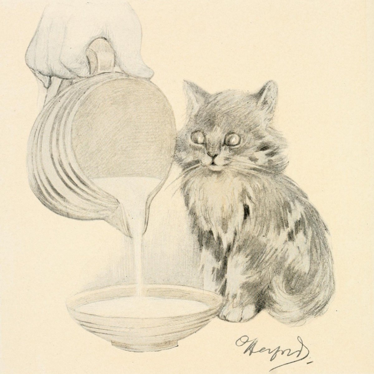 The Kitten's Garden of Verses 1911 - Oliver Herford | Dimensions 2196 x 2164 pixels
