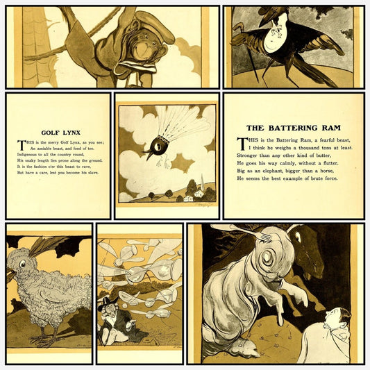 A Phenomenal Fauna 1902 - Oliver Herford - 21 images | A snapshot of some of the images