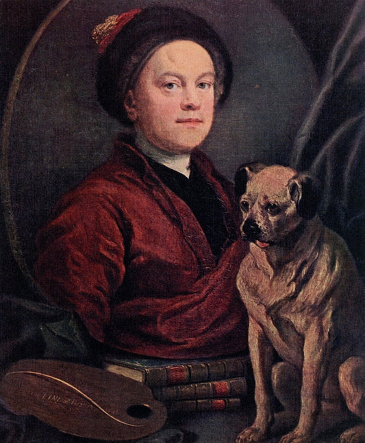 William Hogarth (1697-1764) - As I See Myself 1745 | Dimensions 5820 x 7070 pixels