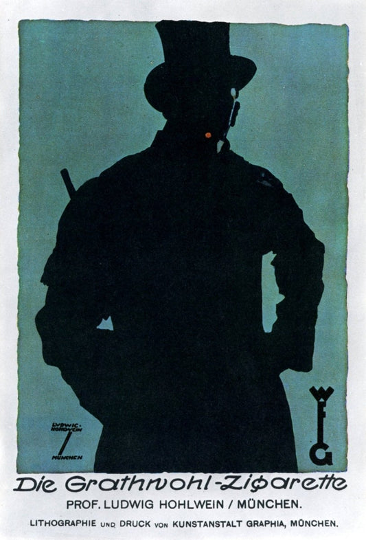 Ludwig Hohlwein - Die Grathwohl-Zigarette 1921 | Dimensions 3738 x 5509 pixels