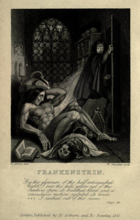 Theodor von Holst (1810-1844) - Frankenstein 1831 | Dimensions 1660 x 2608 pixels