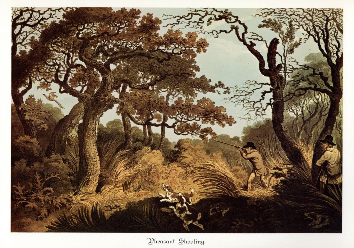 Samuel Howitt (1756-1822) - Pheasant Shooting | Dimensions 8860 x 6210 pixels
