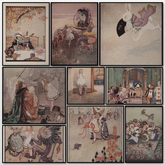 Alice's Adventures in Wonderland 1922 - Gwynedd Hudson | A snapshot of some of the images
