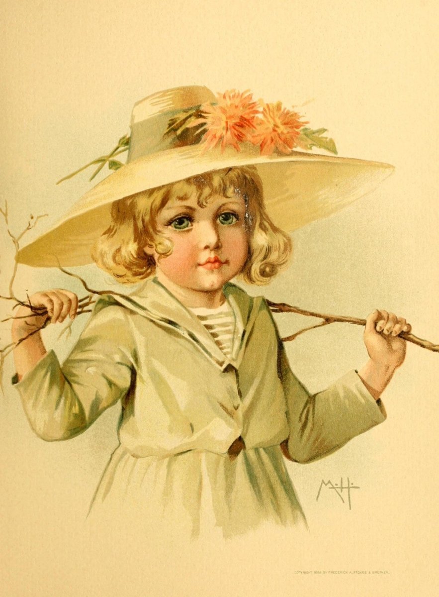 Children of Winter 1888 - Maud Humphrey - 6 images | Dimensions 1981 x 2693 pixels
