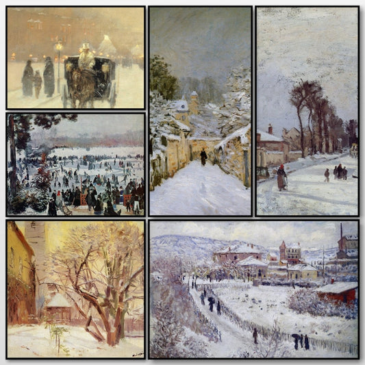 Impressionist Snow Scenes - 63 images to Download | A snapshot of some of the images