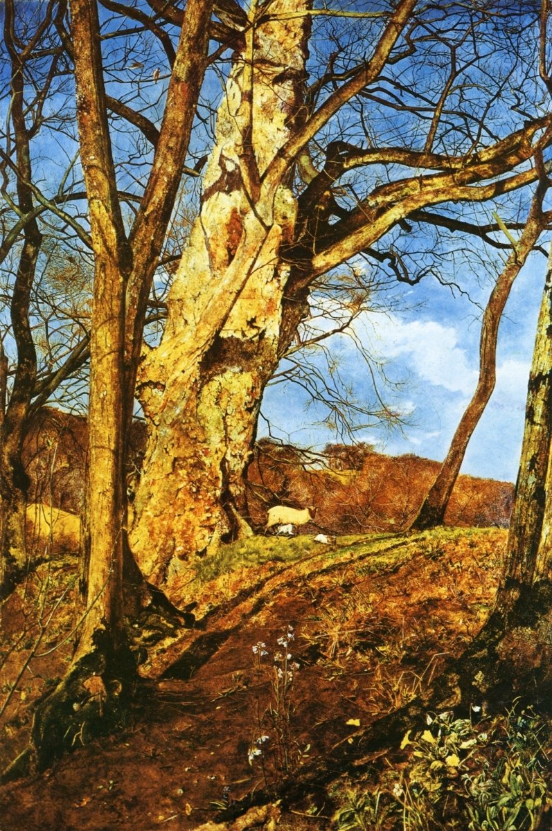 John Inchbold - In Early Spring 1855 | Dimensions 4347 x 6543 pixels
