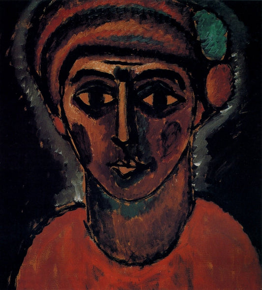 Alexey von Jawlensky - Head of a Young Man (Hercules) 1912 | Dimensions 4707 x 5202 pixels