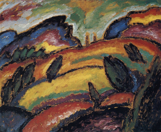 Alexey von Jawlensky (1864-1941) - Hills 1912 | Dimensions 4716 x 3879 pixels