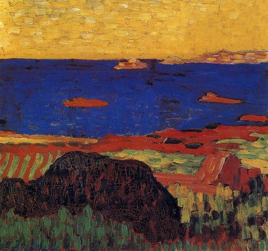 Alexey von Jawlensky (1864-1941) - Mediterranean Coast 1907 | Dimensions 4716 x 4410 pixels