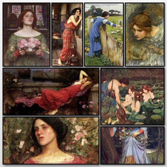 John William Waterhouse Public Domain Images to Download | A snapshot of some of the images