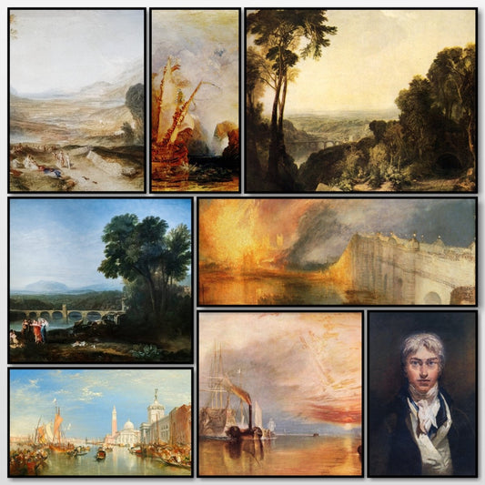 Turner Public Domain Images including The Fighting Temeraire | A snapshot of some of the images