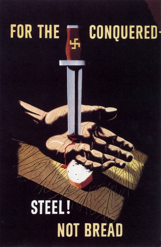 Edward McKnight Kauffer - Anti-Nazi Poster c.1940 | Dimensions 3820 x 5850 pixels