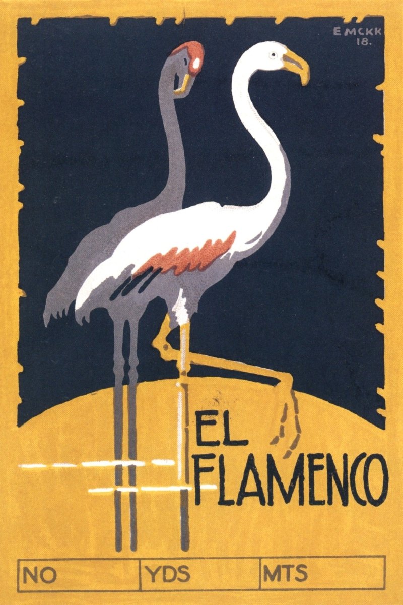 Edward McKnight Kauffer - El Flamenco cotton-bale label | Dimensions 3464 x 5192 pixels